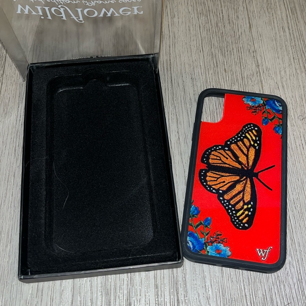 Wildflower limited edition butterfly iPhone X case
